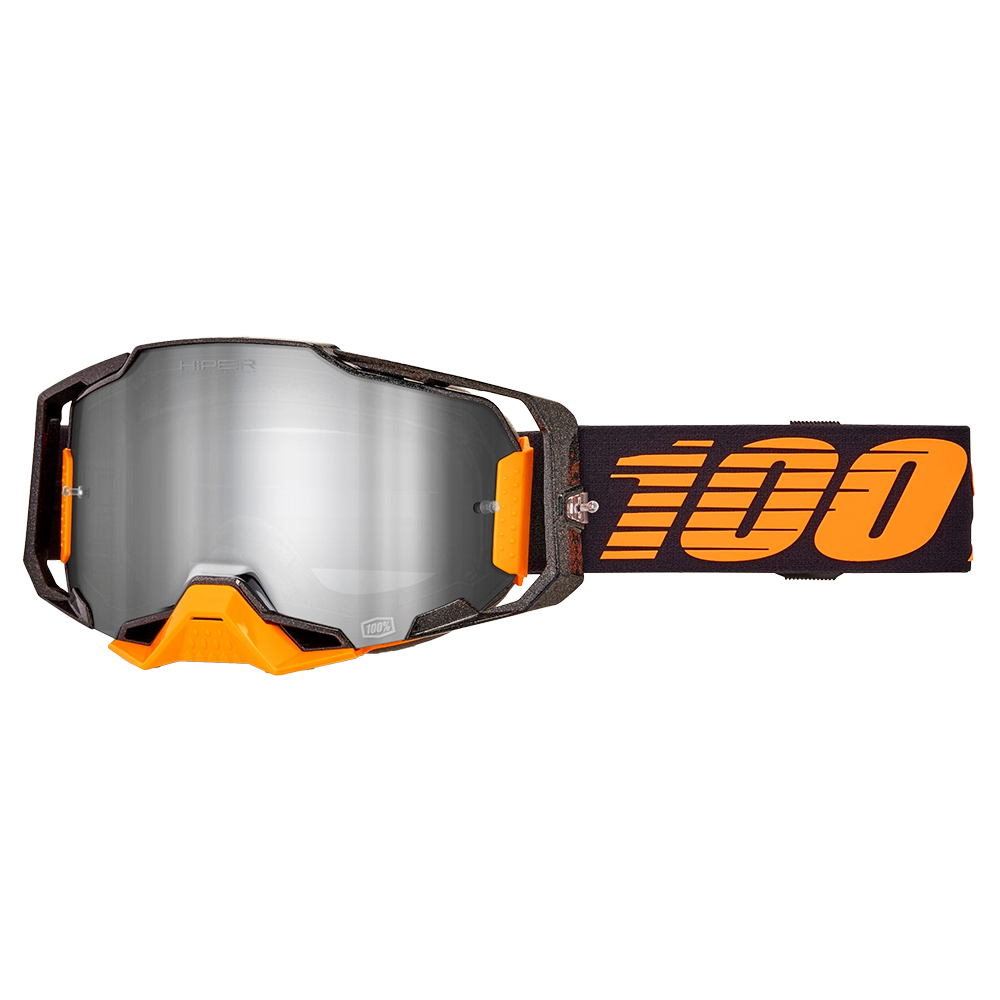 100% Armega Goggles - Acosta (HIPER Mirror Silver Lens)