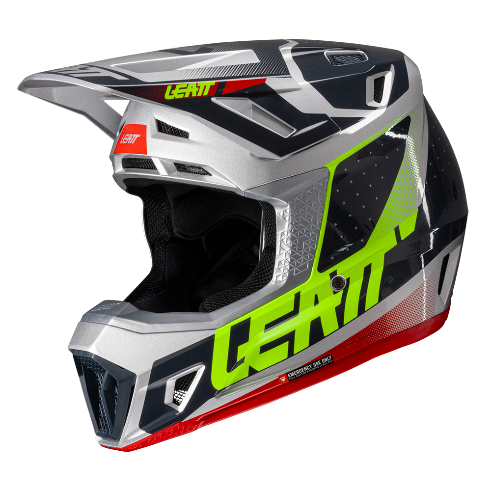 Leatt Moto 7.5 V25 Helmet and 4.5 Goggles ( Steel )