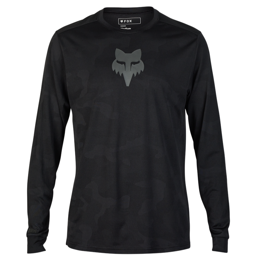 Fox Ranger TruDri LS MTB Jersey (Black Camo)