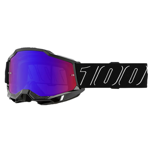 100% Accuri 2 Goggle - Blackline (Mirror Red/Blue Lens)