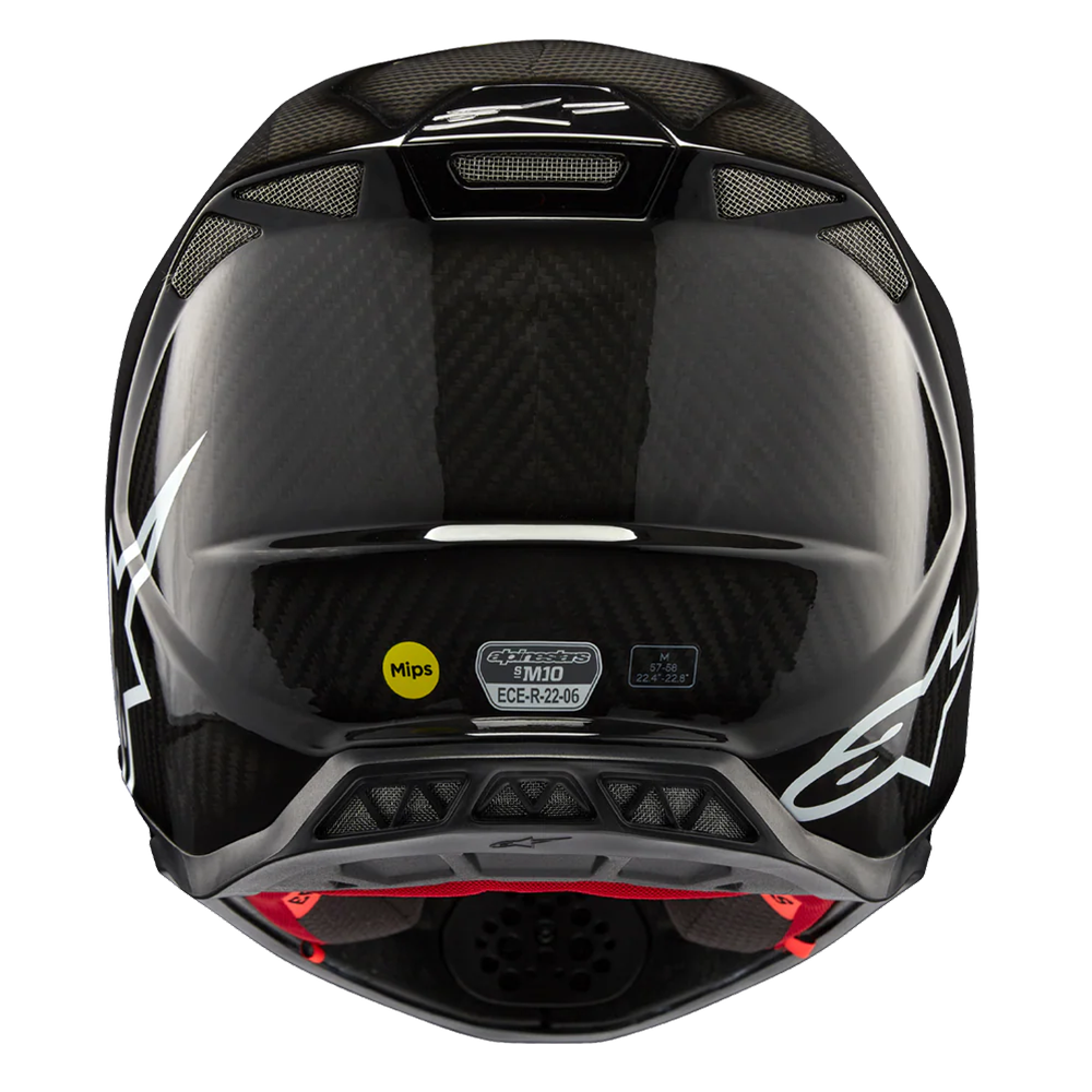 Alpinestars Supertech SM10 Solid Carbon Helmet (Black Gloss)