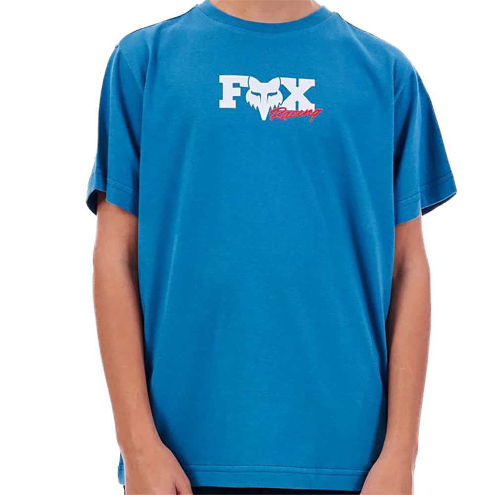 Fox Checkered Boys Ss Tee (Banaff Blue)