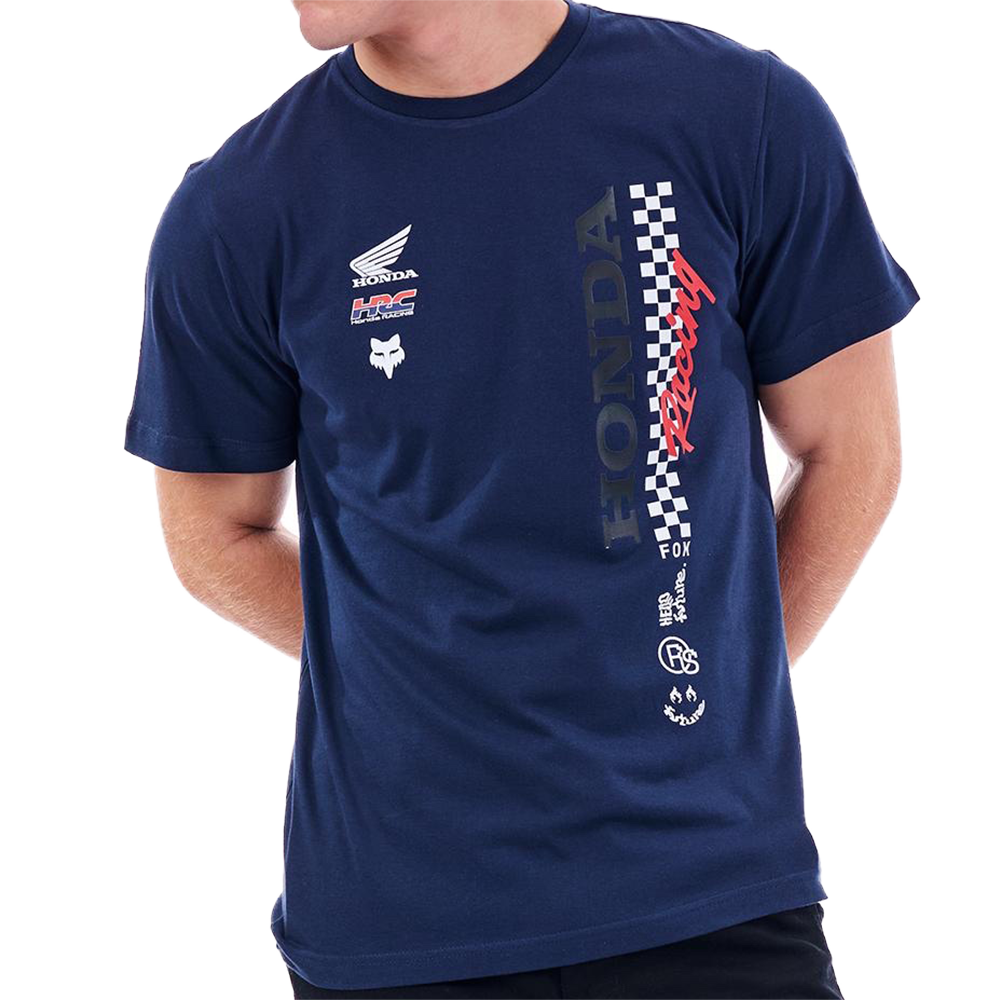 Fox Honda Checkered Boys Ss Tee (Summit Navy)