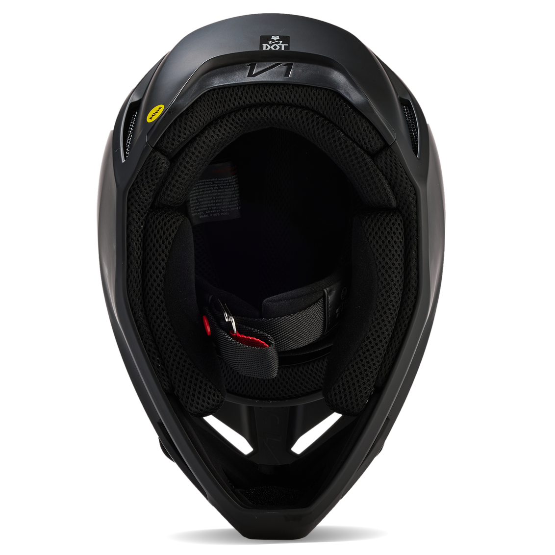 Fox V1 Youth Solid Helmet - DOT/ECE (Matt Black)