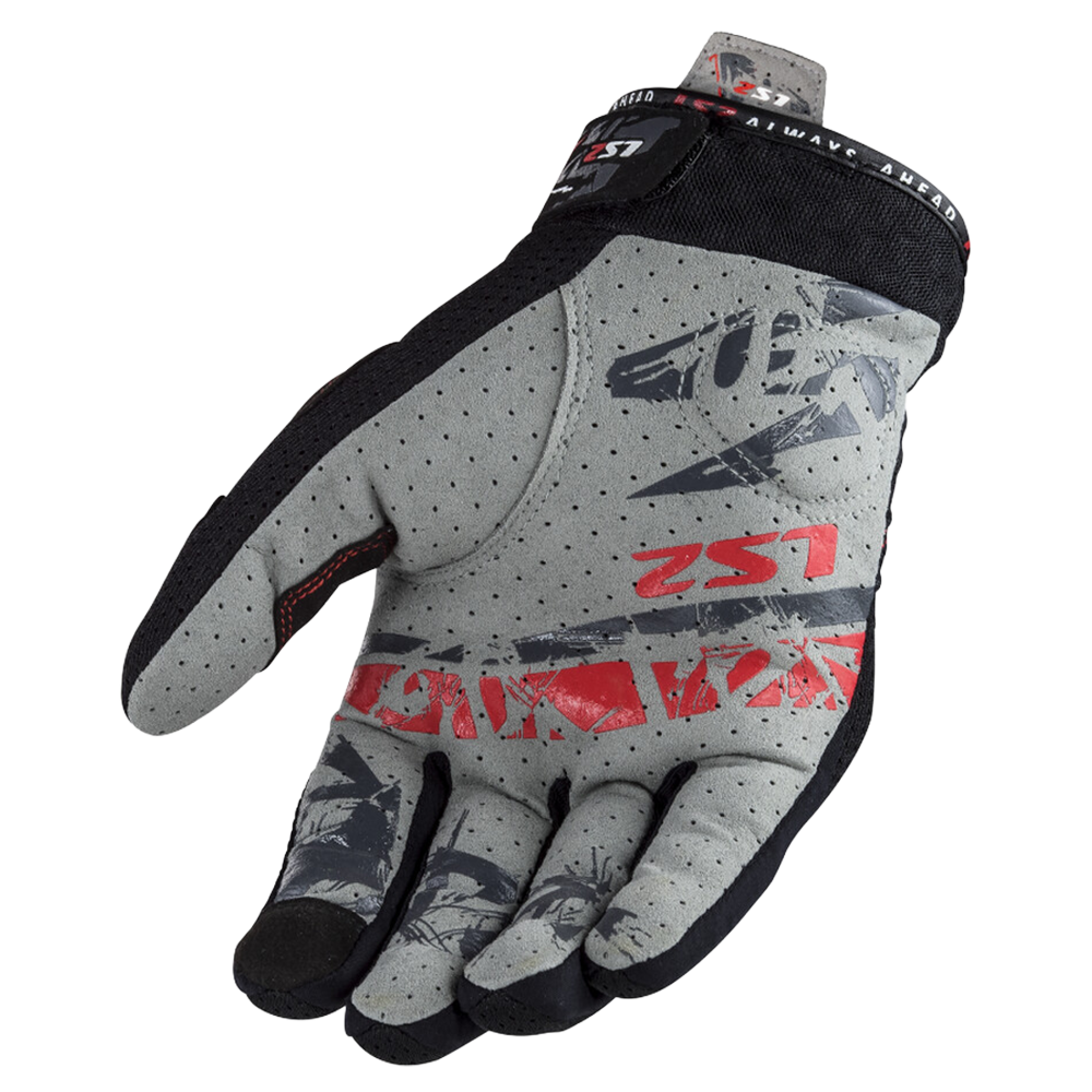 LS2 Chaki Summer Glove (Black)