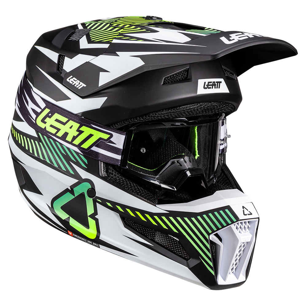 Leatt Moto 3.5 Helmet and 3.5 Goggles (Teal V26) Matt