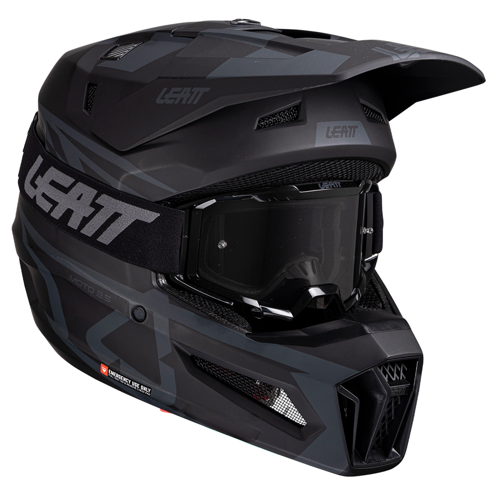 Leatt Moto 3.5 Helmet and 3.5 Goggles (Stealth)