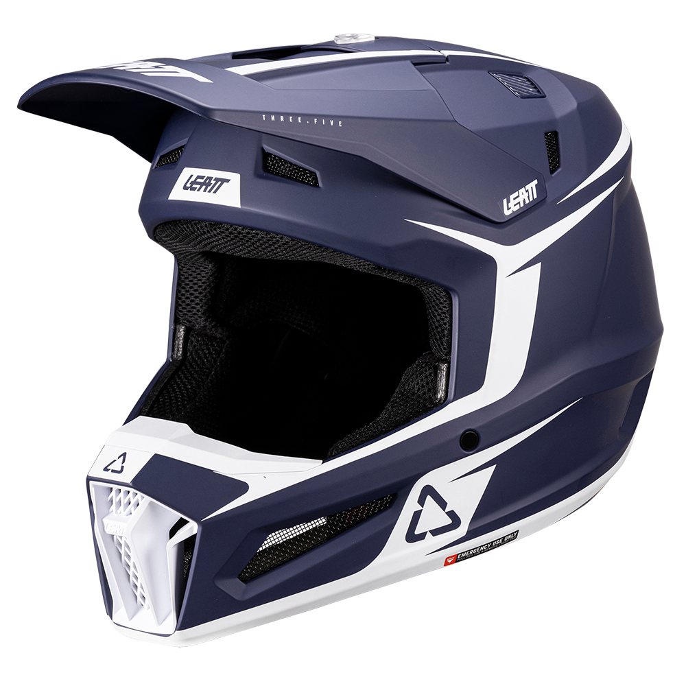 Leatt Moto 3.5 Jr Helmet and 3.5 Goggles (Blue V26)