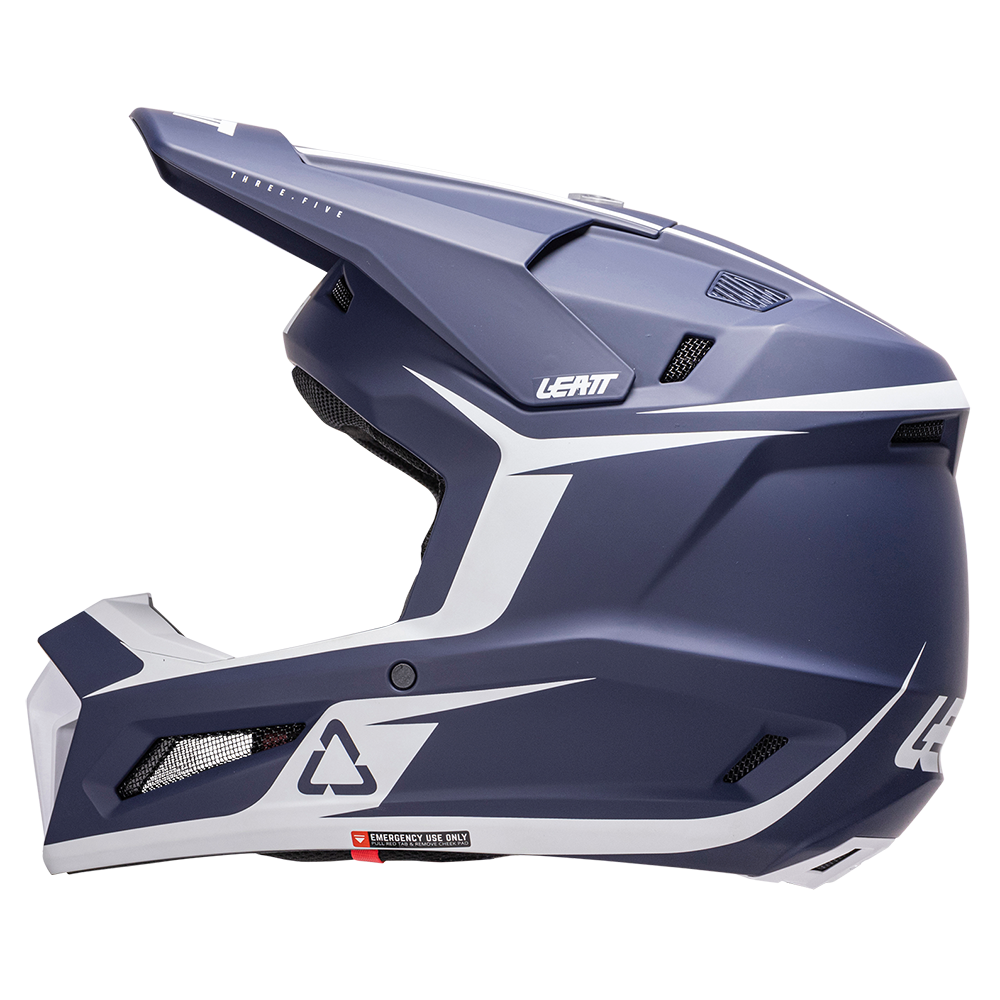 Leatt Moto 3.5 Jr Helmet and 3.5 Goggles (Blue V26)