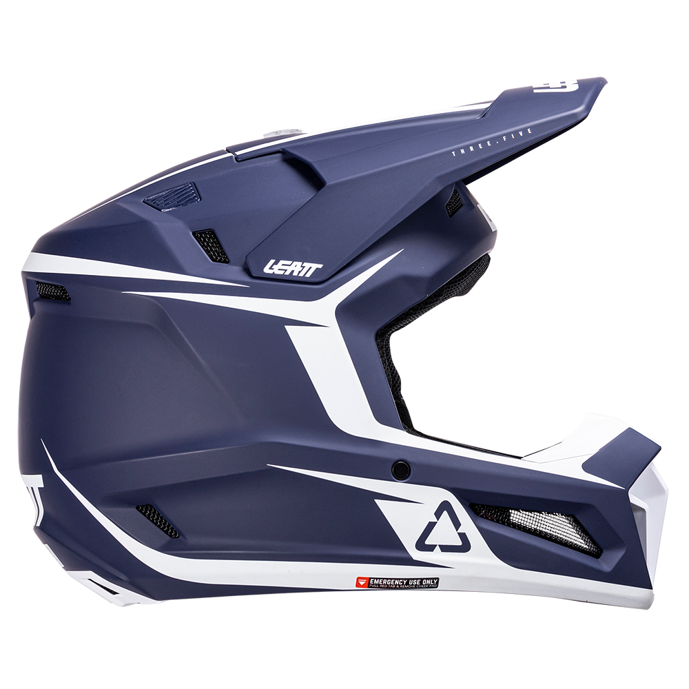 Leatt Moto 3.5 Jr Helmet and 3.5 Goggles (Blue V26)
