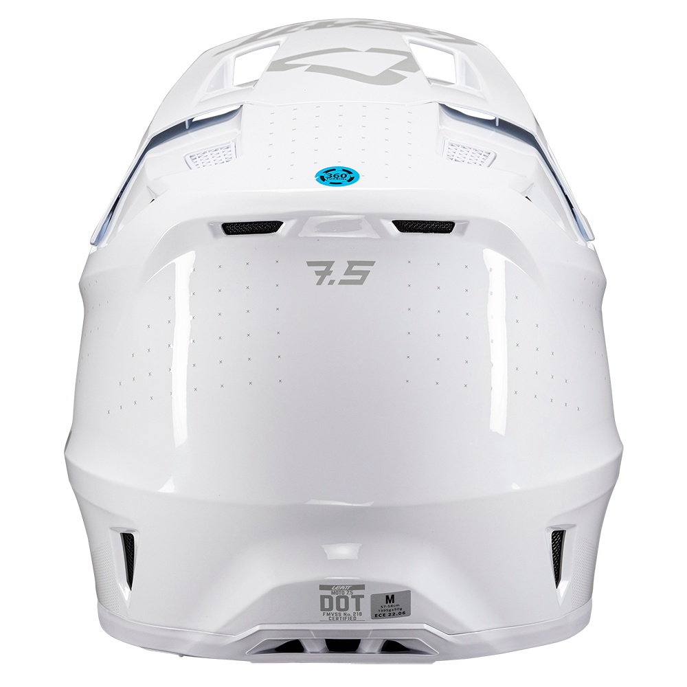 Leatt Moto 7.5 Helmet and 4.5 Goggles ( Gloss White )