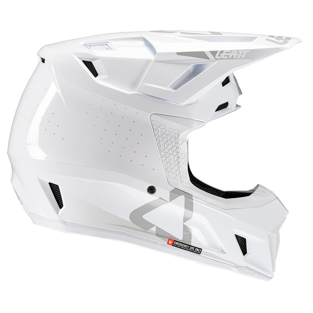 Leatt Moto 7.5 Helmet and 4.5 Goggles ( Gloss White )