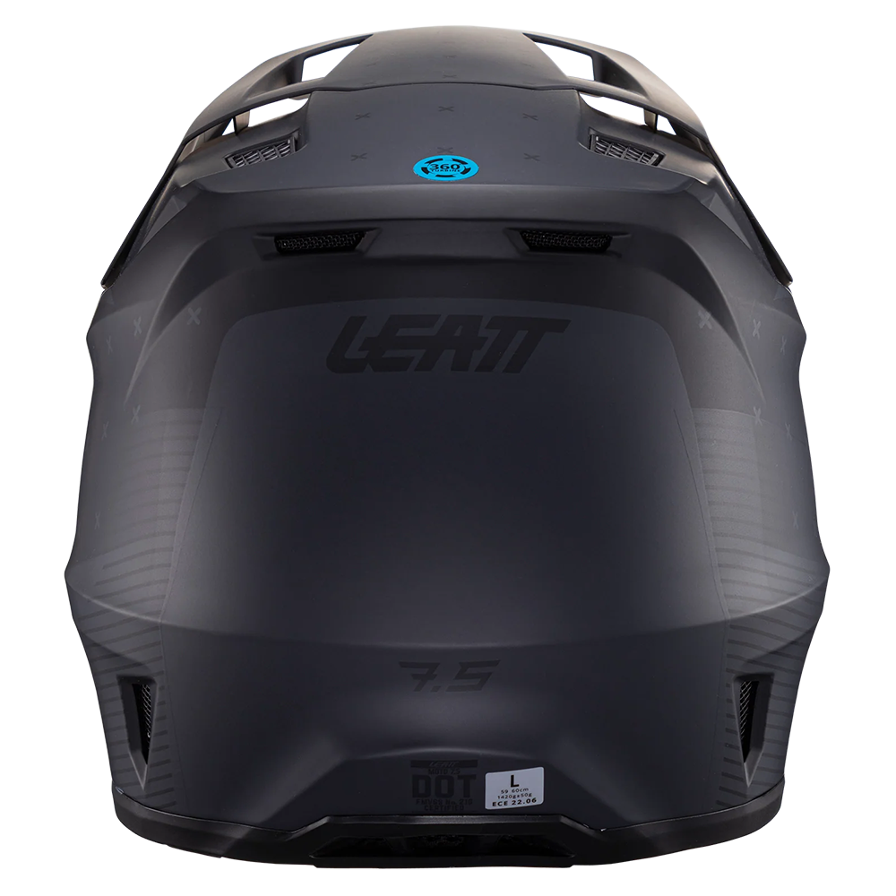 Leatt Moto 7.5 Helmet and 4.5 Goggles ( Matt Black )