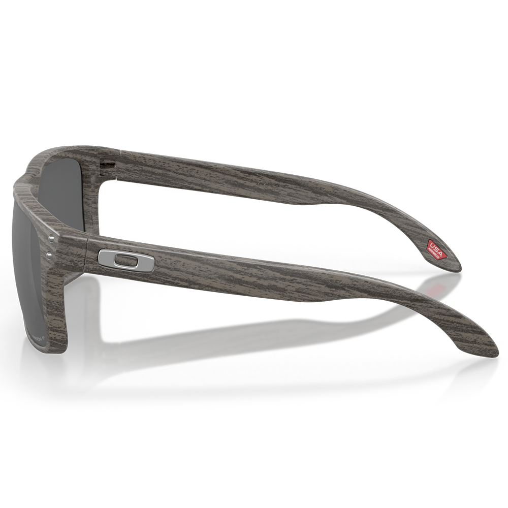 Oakley Holbrook Sunglasses - Prizm Black Polarized Lenses (Woodgrain Frame)