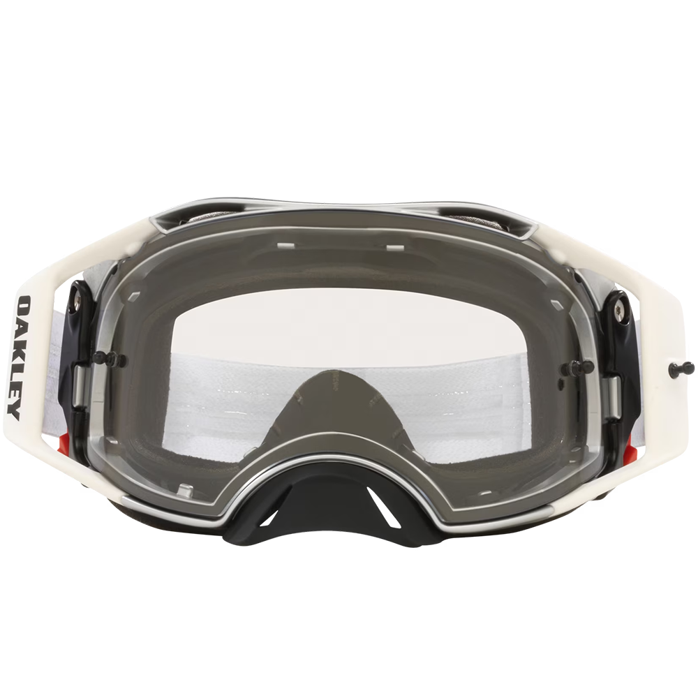 Oakley Airbrake Tuff Blocks Goggles - Clear Lens (White)