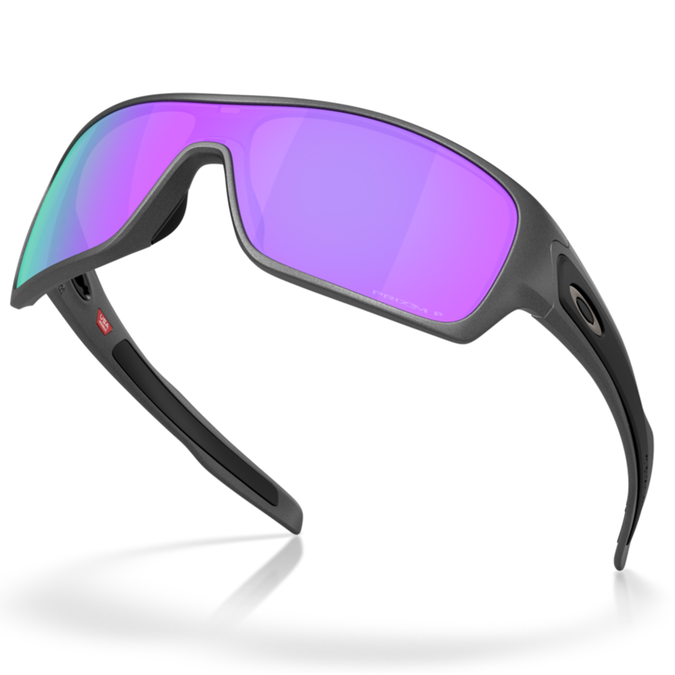 Oakley Turbine Rotor Sunglasses - Prizm Violet Polarized Lenses (Matte Steel Frame)