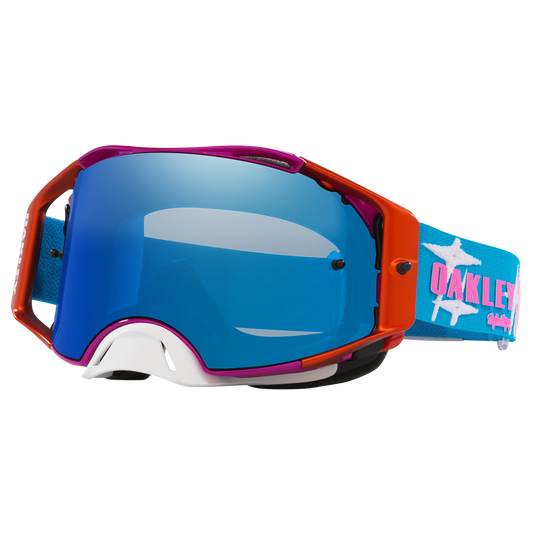 Oakley Airbrake Troy Lee Designs Goggles - Black Ice Iridium Lens (Speed Stars)