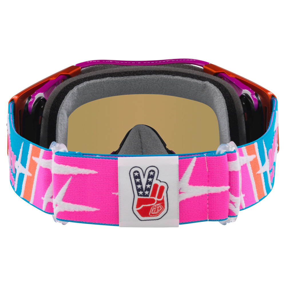 Oakley Airbrake Troy Lee Designs Goggles - Black Ice Iridium Lens (Speed Stars)