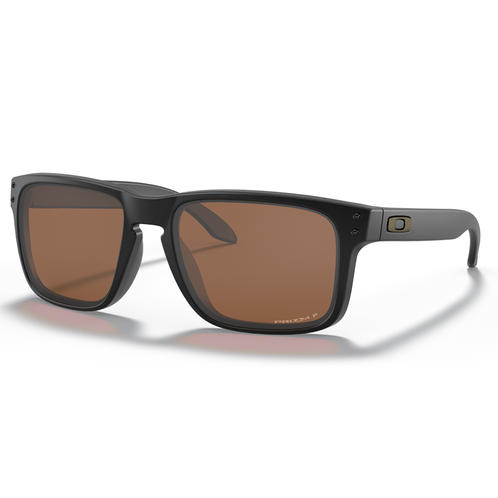 Oakley Holbrook Sunglasses - Prizm Tungsten Polarized Lenses (Matte Black Frame)