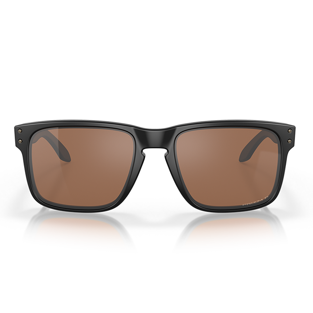 Oakley Holbrook Sunglasses - Prizm Tungsten Polarized Lenses (Matte Black Frame)