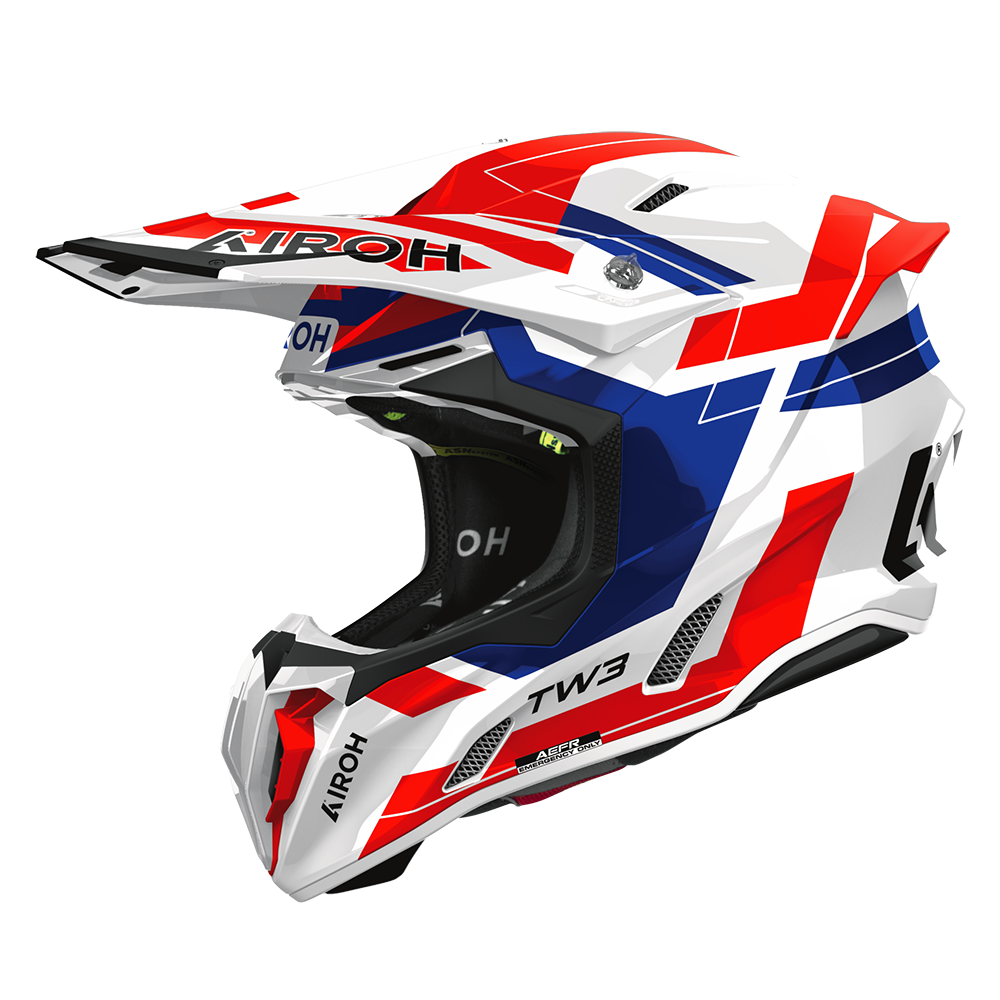 Airoh Twist 3 Dynasty Helmet (Blue Red Gloss)