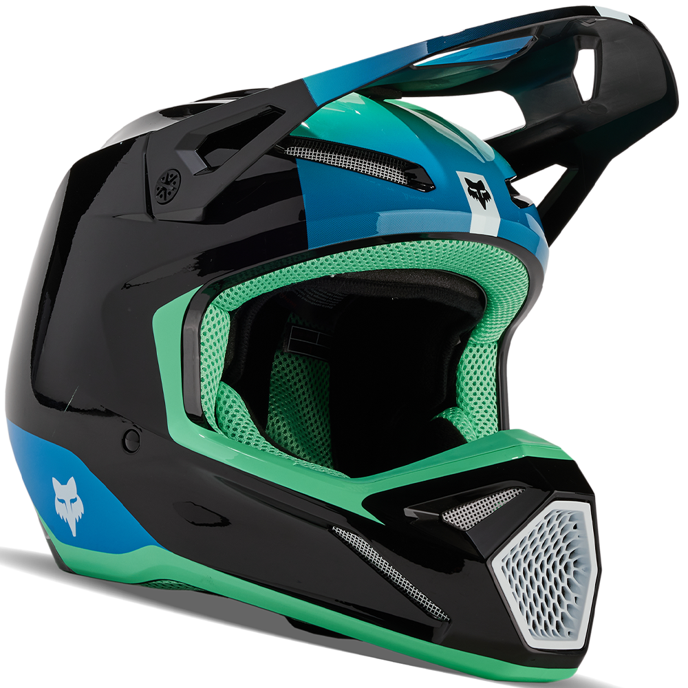 Fox Youth V1 Ballast Helmet (Black/Blue)