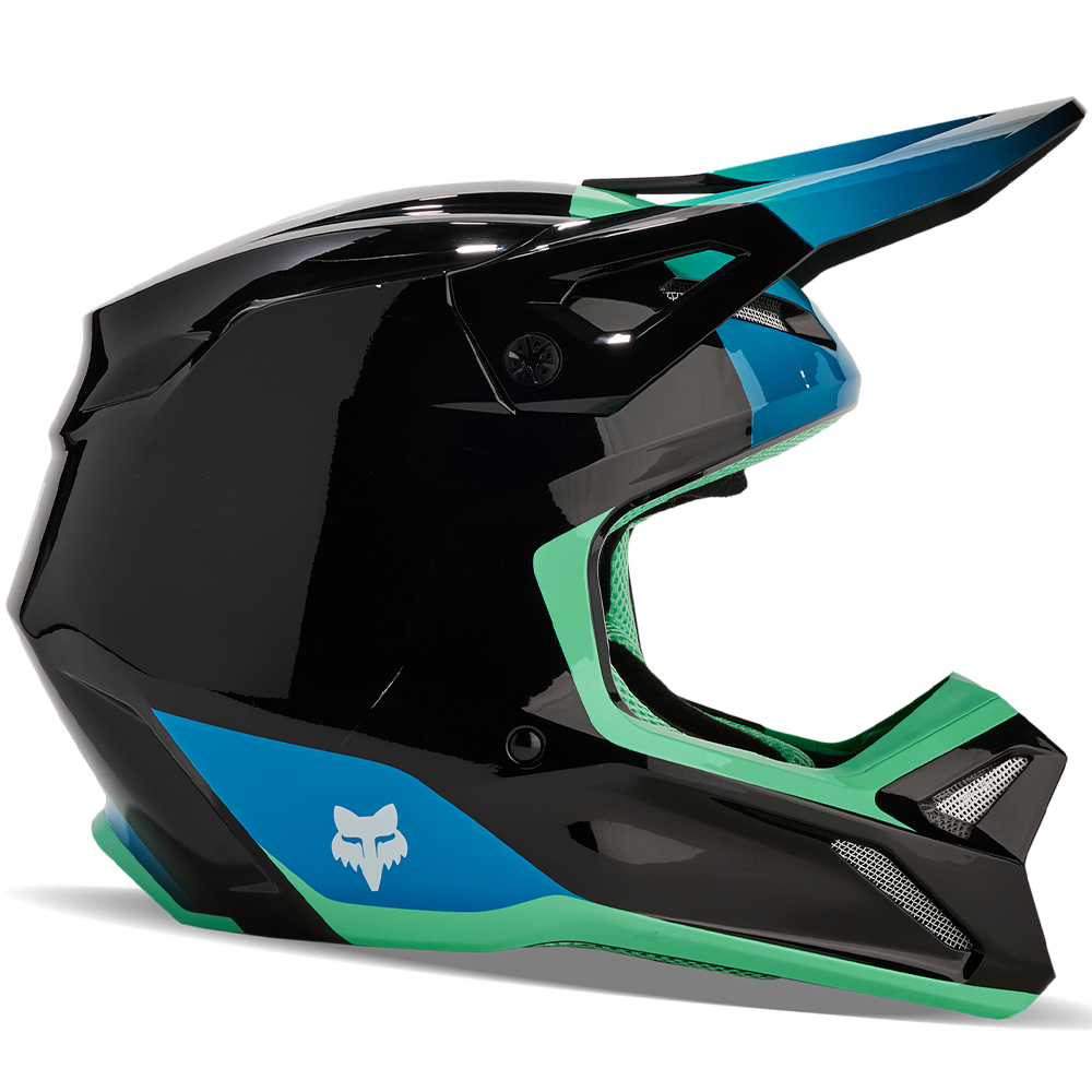 Fox Youth V1 Ballast Helmet (Black/Blue)