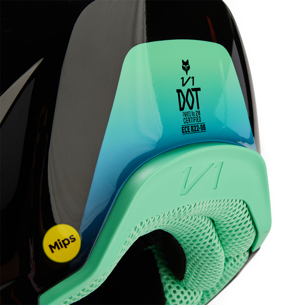 Fox Youth V1 Ballast Helmet (Black/Blue)