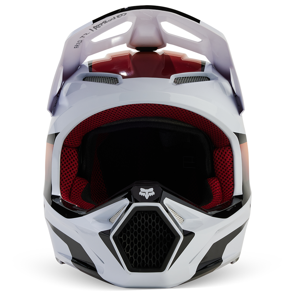 Fox Youth V1 Flora Helmet (White/Black)