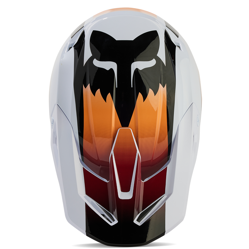 Fox Youth V1 Flora Helmet (White/Black)