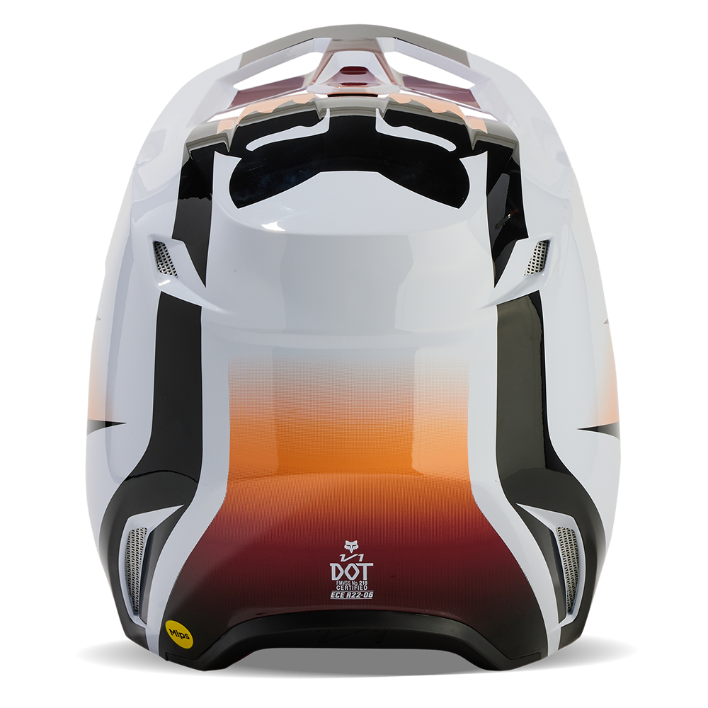 Fox Youth V1 Flora Helmet (White/Black)
