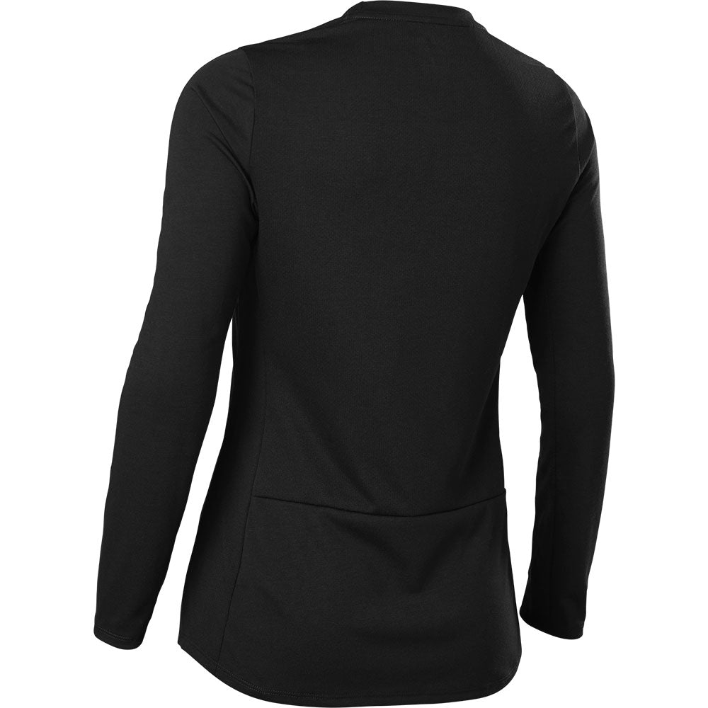 Fox Women's Ranger Dri-Release LS MTB Jersey (Black)