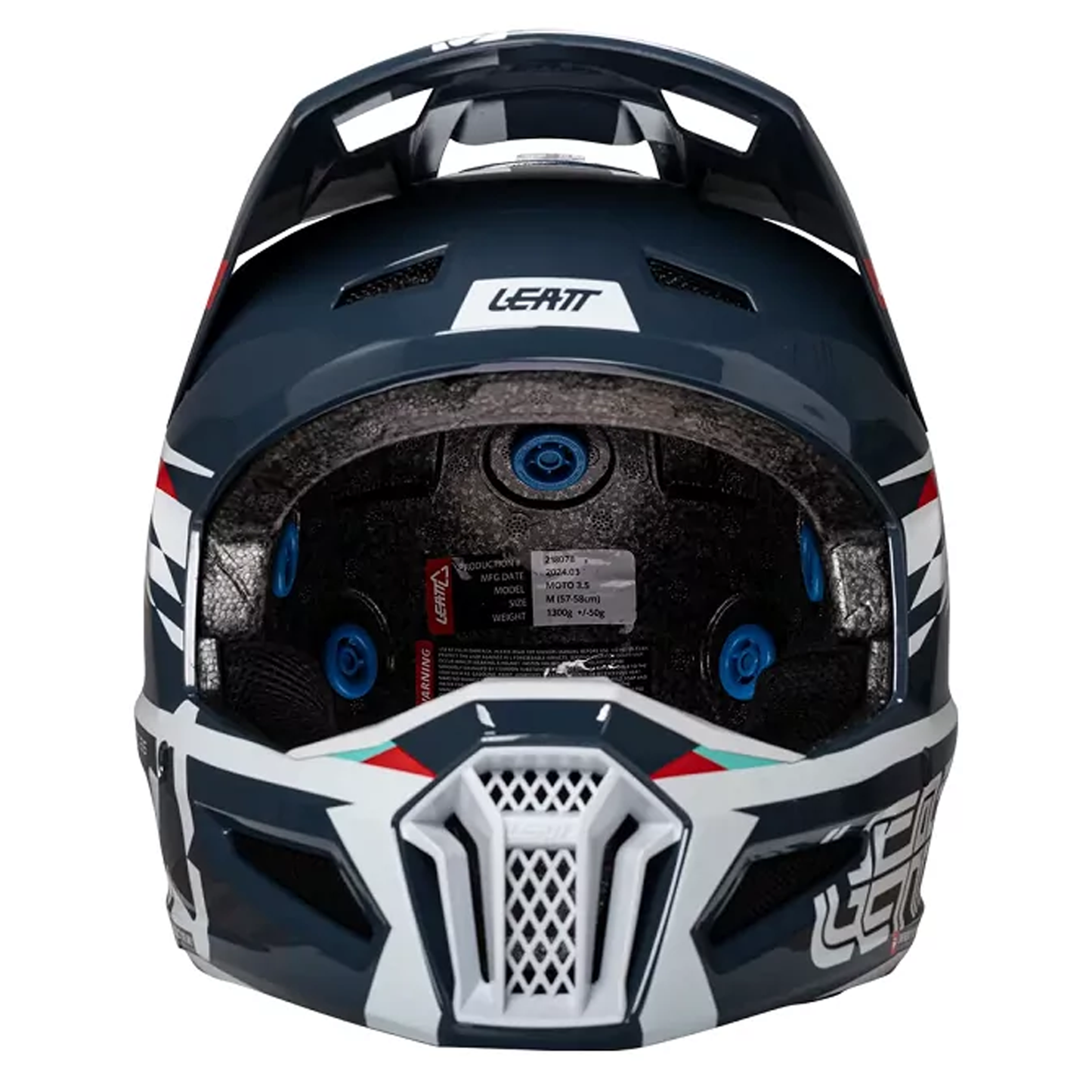 Leatt Moto 3.5 Helmet and 3.5 Goggles (Blue)