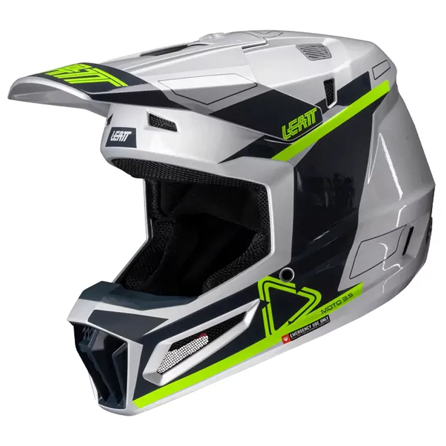 Leatt Moto 3.5 Helmet and 3.5 Goggles (Steel)