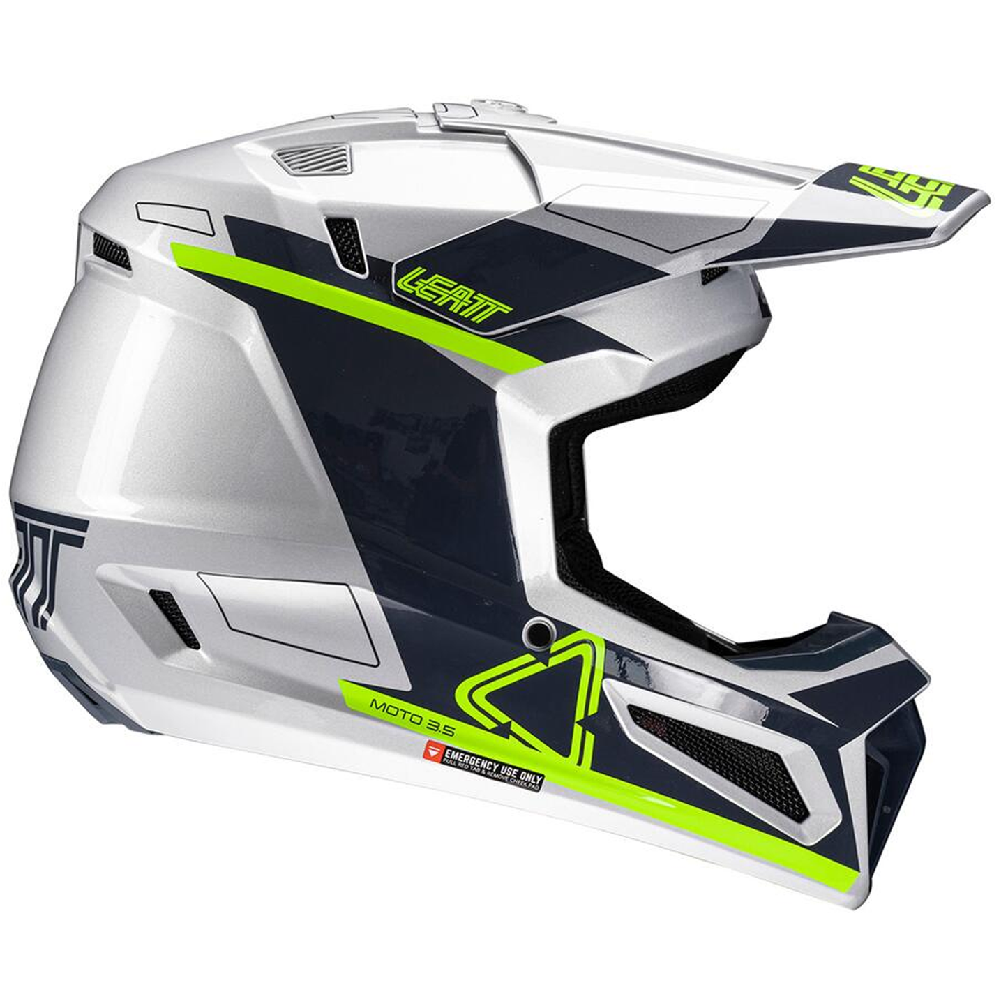 Leatt Moto 3.5 Helmet and 3.5 Goggles (Steel)