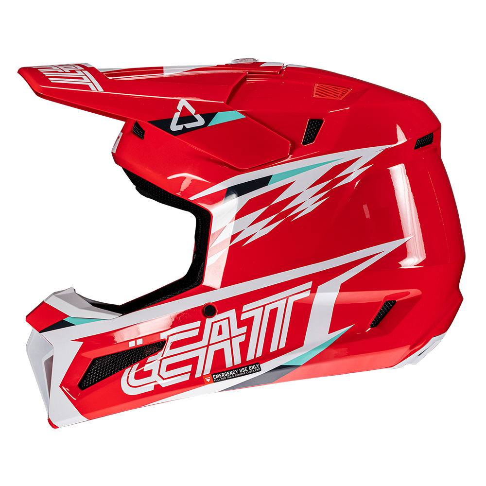 Leatt Moto 3.5 Helmet and 3.5 Goggles (Red)
