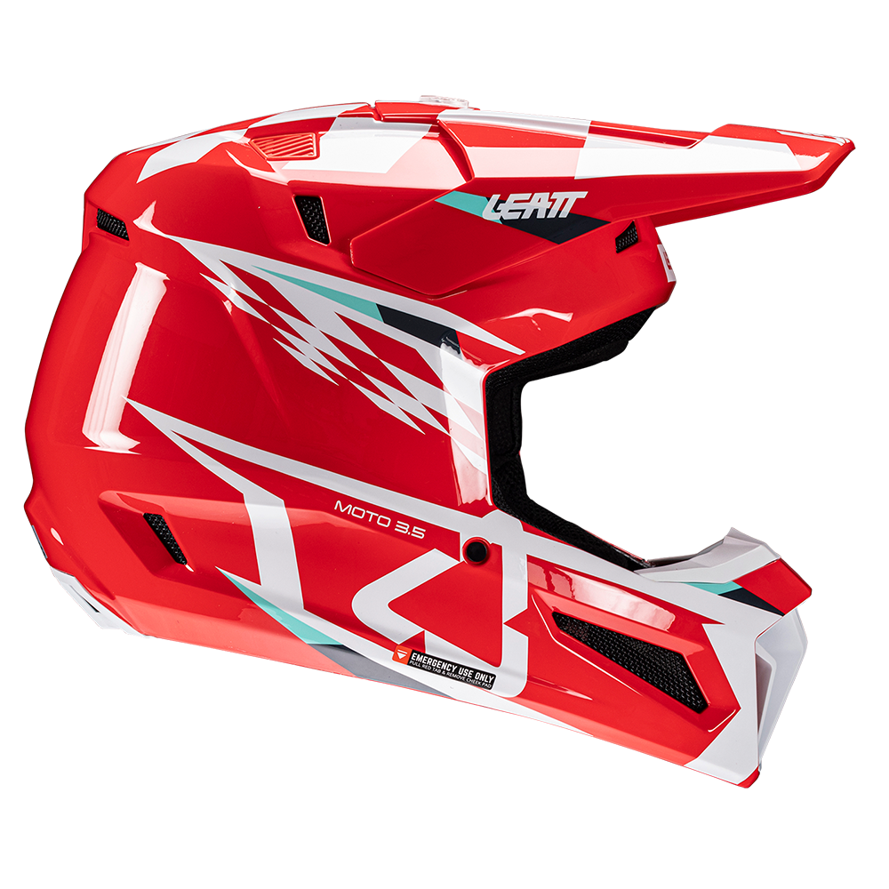 Leatt Moto 3.5 Helmet and 3.5 Goggles (Red)