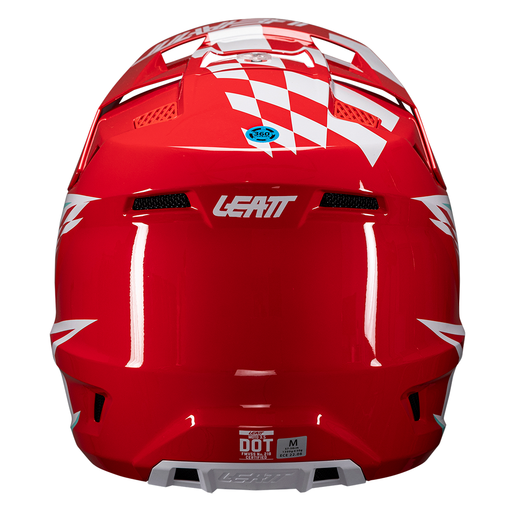 Leatt Moto 3.5 Helmet and 3.5 Goggles (Red)