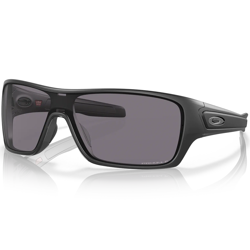 Oakley Turbine Rotor Sunglasses - Prizm Grey Polarized Lenses (Matte Black Frame)