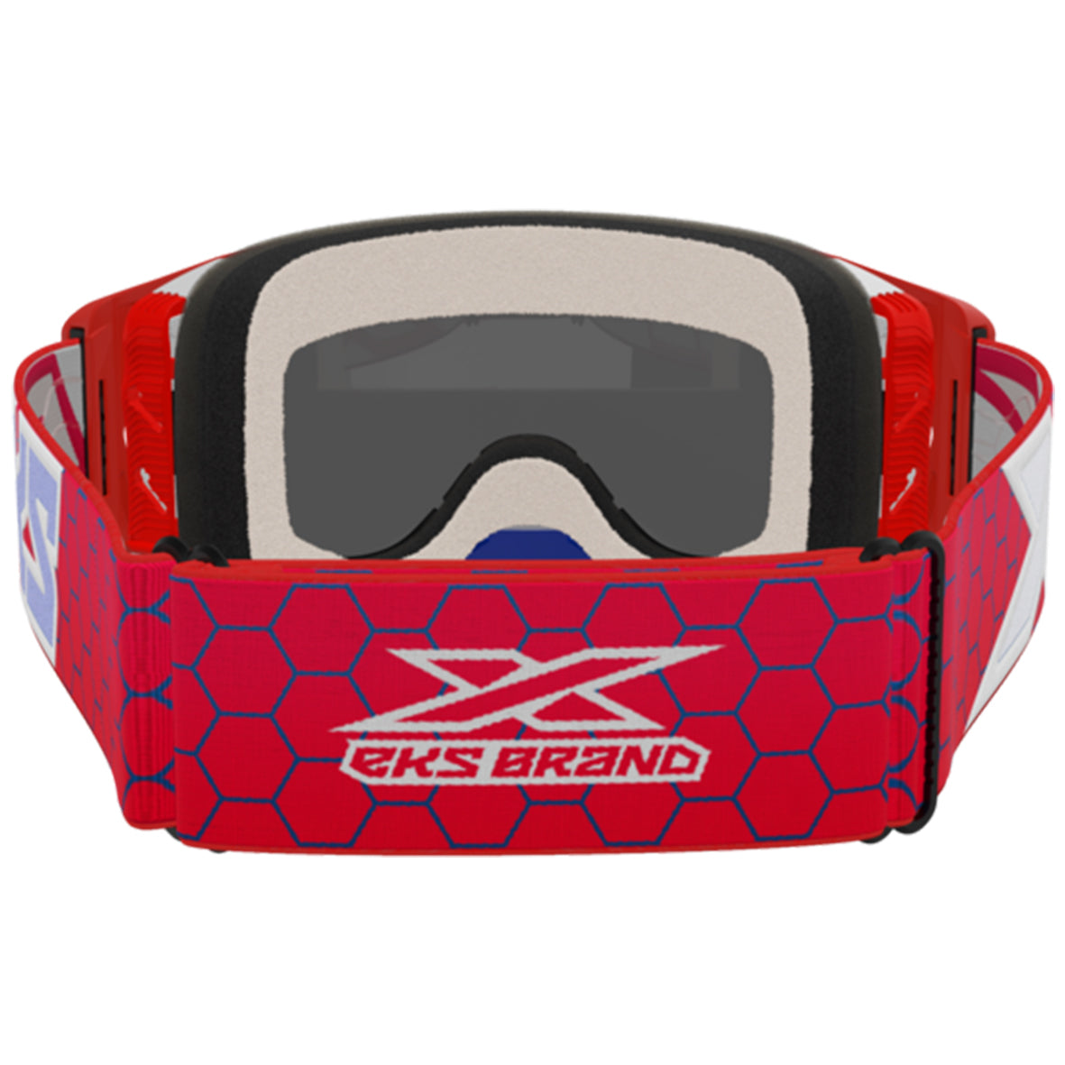 EKS Lucid Goggle - Red/White/Blue (Mirror Silver Lens)