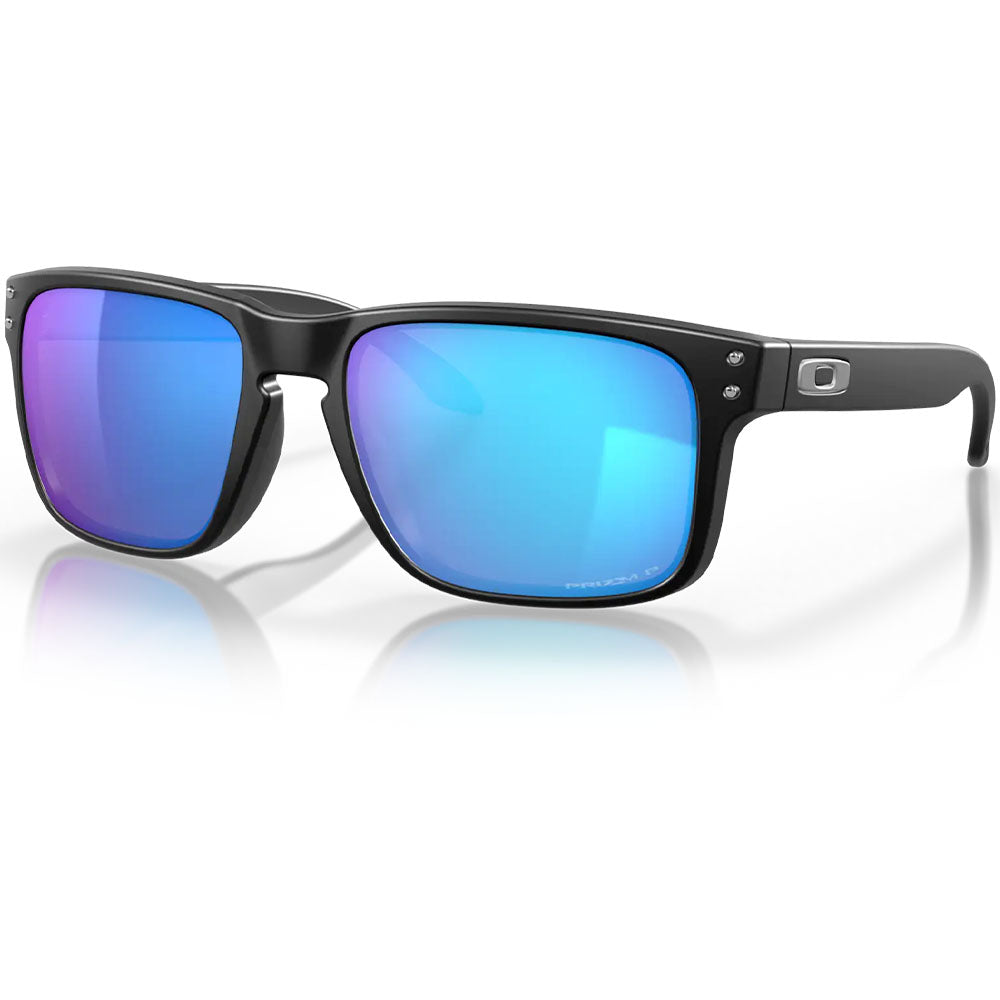 Oakley Holbrook Sunglasses - Prizm Sapphire Polarised Lenses (Matte Black Frame)