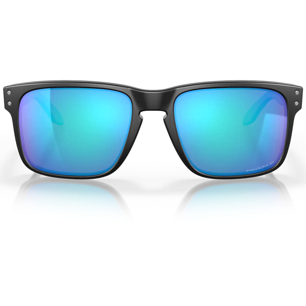 Oakley Holbrook Sunglasses - Prizm Sapphire Polarised Lenses (Matte Black Frame)