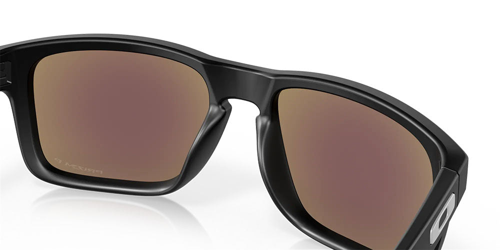 Oakley Holbrook Sunglasses - Prizm Sapphire Polarised Lenses (Matte Black Frame)