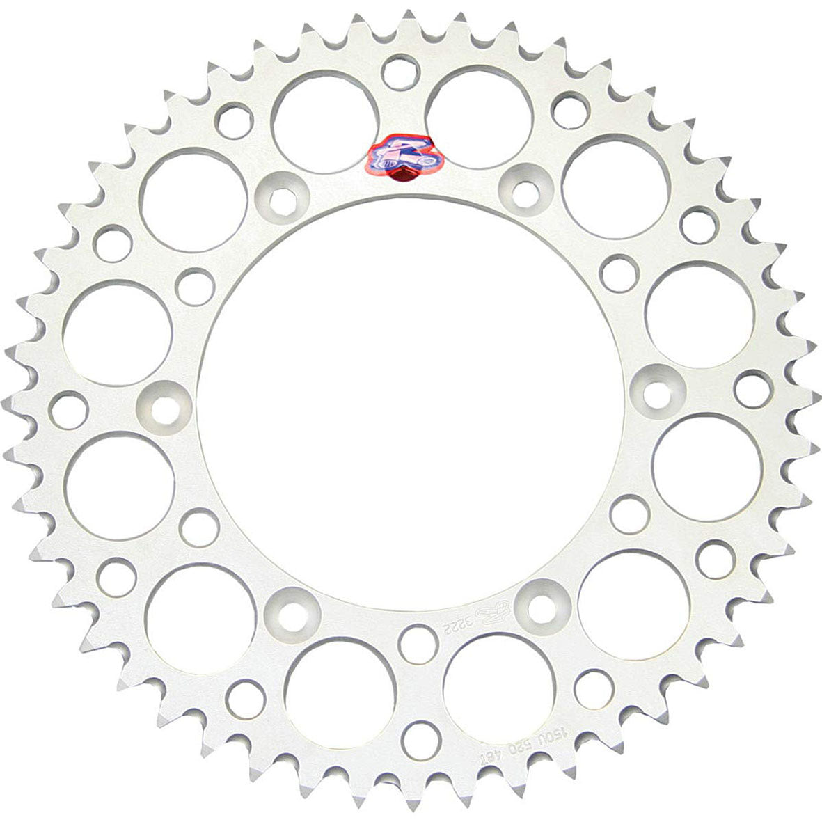 123U-520-50GYSI Renthal Ultralight 50 Tooth Rear Sprocket - Suzuki (Silver)