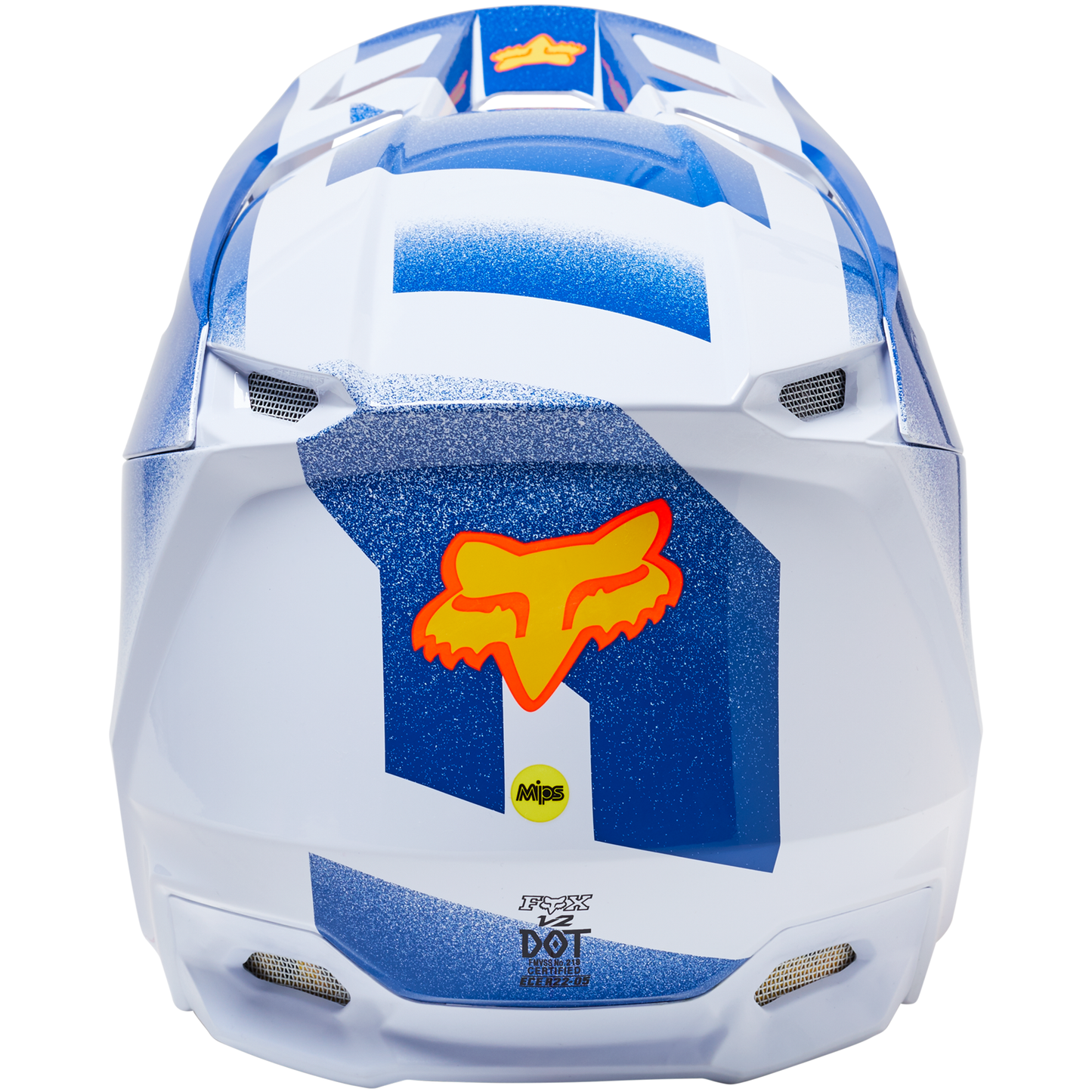 Fox V2 Rkane Helmet (Orange/Blue)