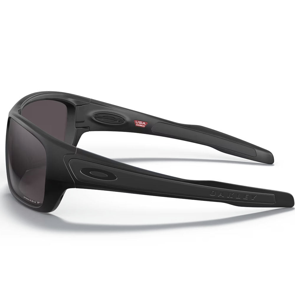Oakley Turbine Sunglasses - Prizm Grey Polarized Lenses (Matte Black Frame)
