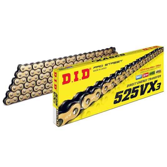 DID 525 VX3 120 Link X-Ring Chain Rivet (Gold) - ON ROAD RIVET
