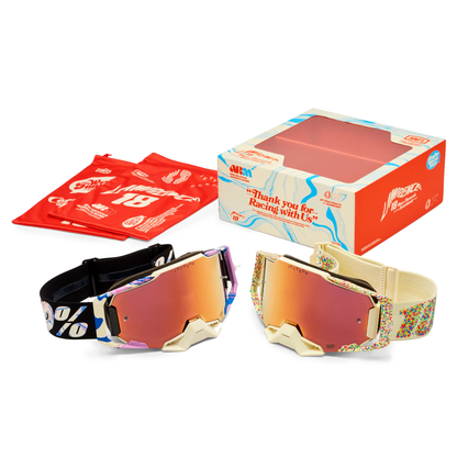 100% Armega Goggles - Donuts (2 Pack)