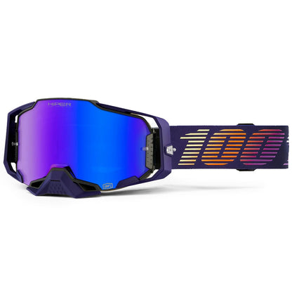 100% Armega Goggles - Agenda (HiPER Blue Mirror Lens)