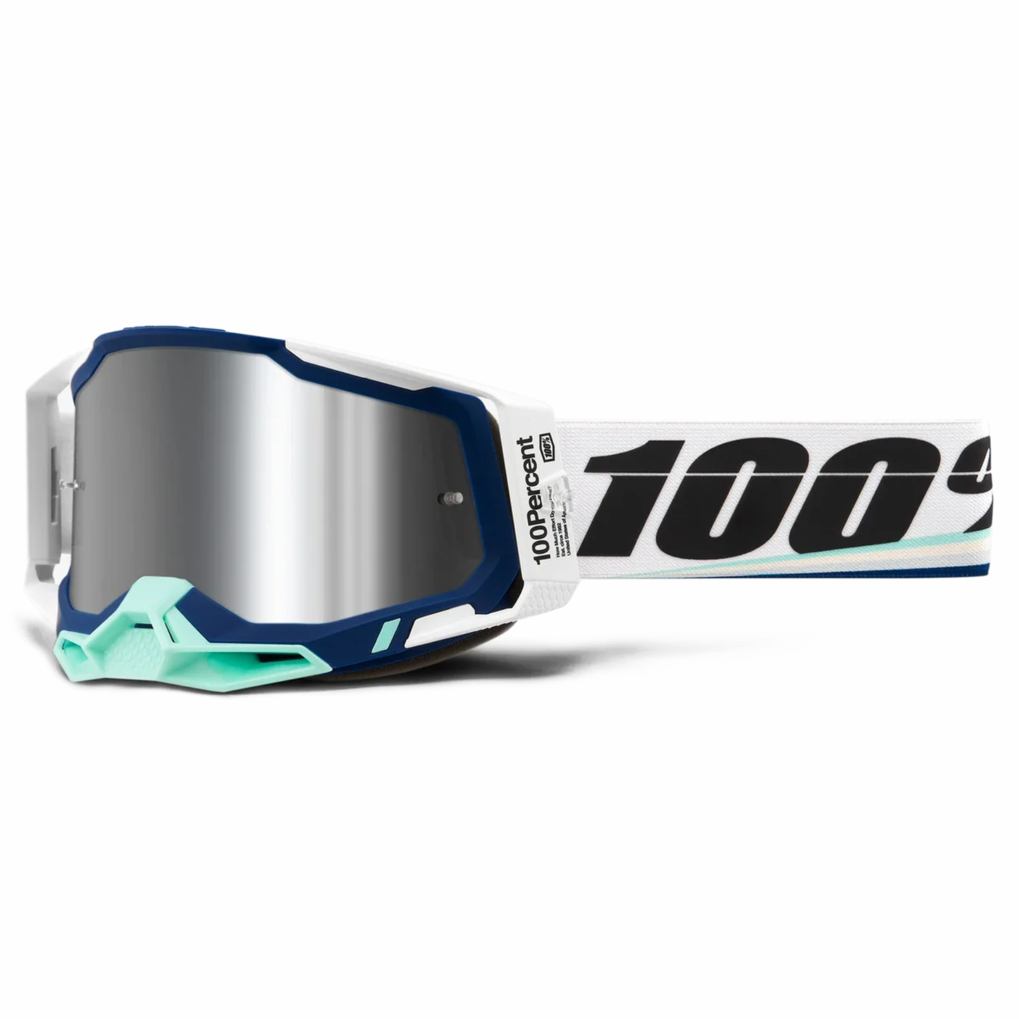 100% Racecraft 2 Goggles - Arsham (Mirror Silver Flash Lens)